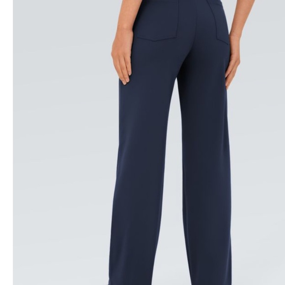 HALARA Navy Wide-Leg Pants Medium Tall - Picture 2 of 6